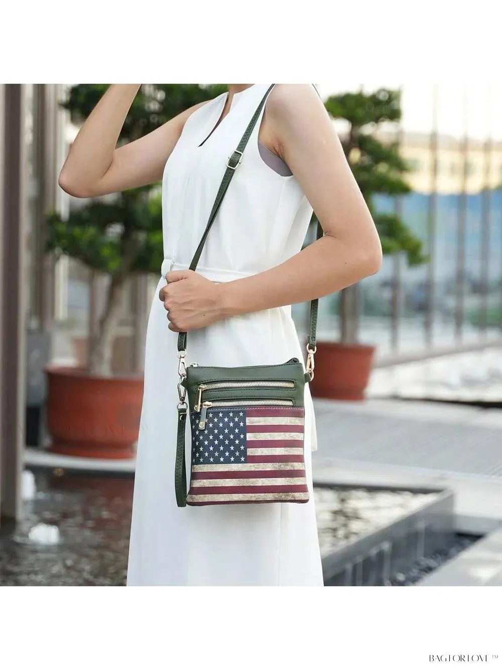 BagForLove - Retro USA Patriotic Handbag for Female Professionals