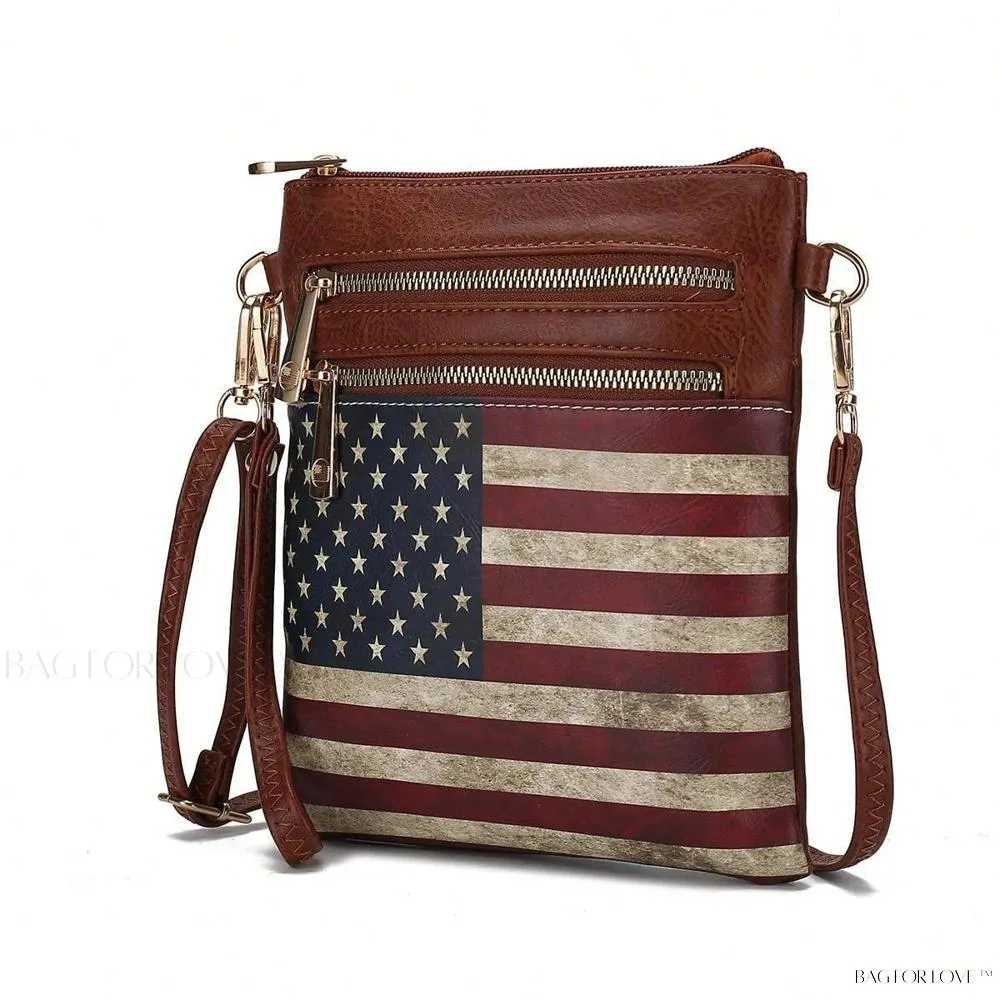 BagForLove - Retro USA Patriotic Handbag for Female Professionals