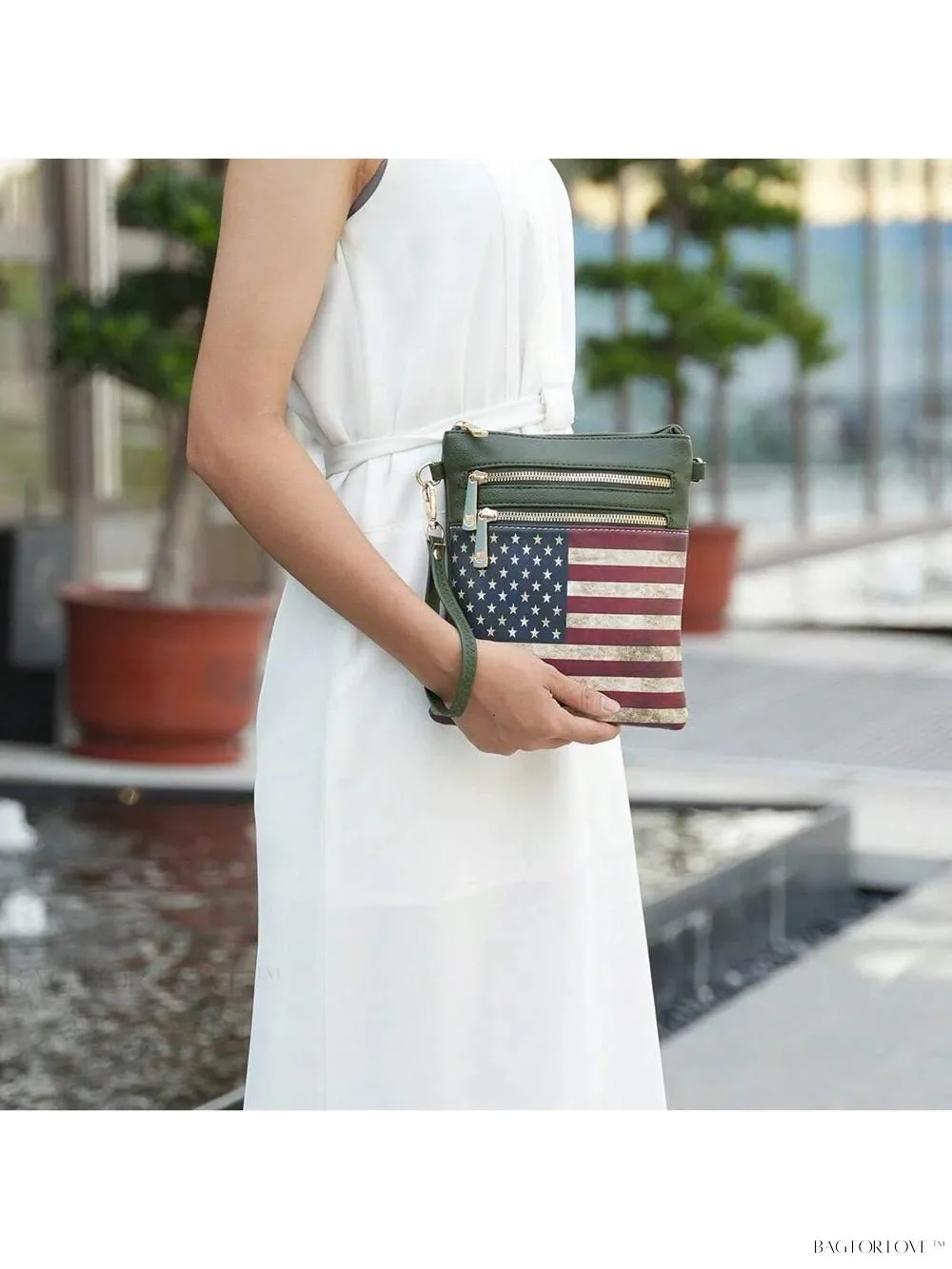 BagForLove - Retro USA Patriotic Handbag for Female Professionals