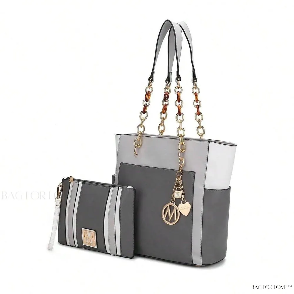 BagForLove - Rochelle Collection Luxury Vegan Leather Shoulder Bag