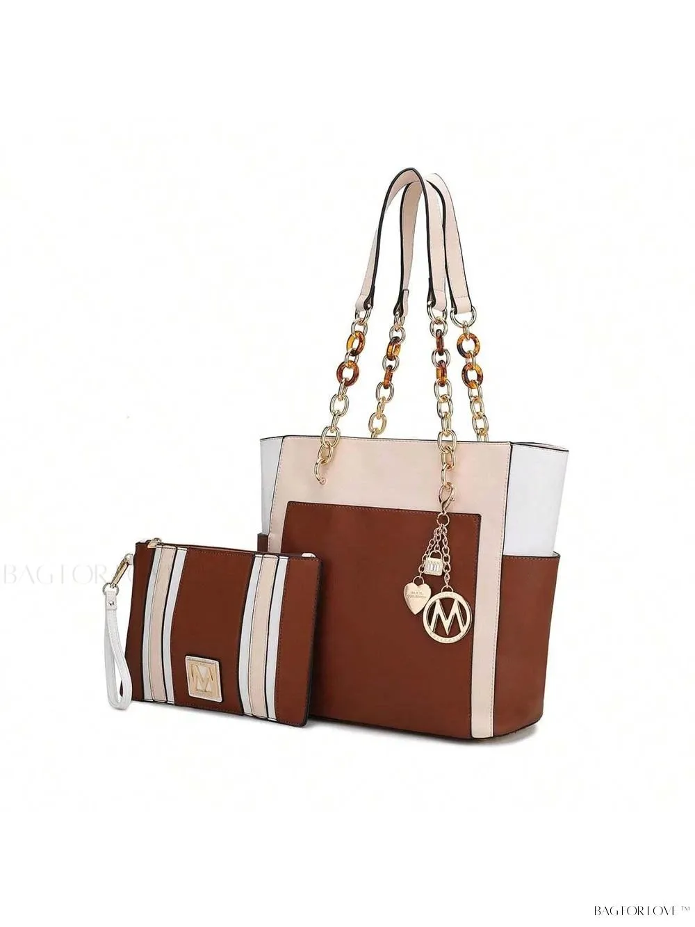 BagForLove - Rochelle Collection Luxury Vegan Leather Shoulder Bag