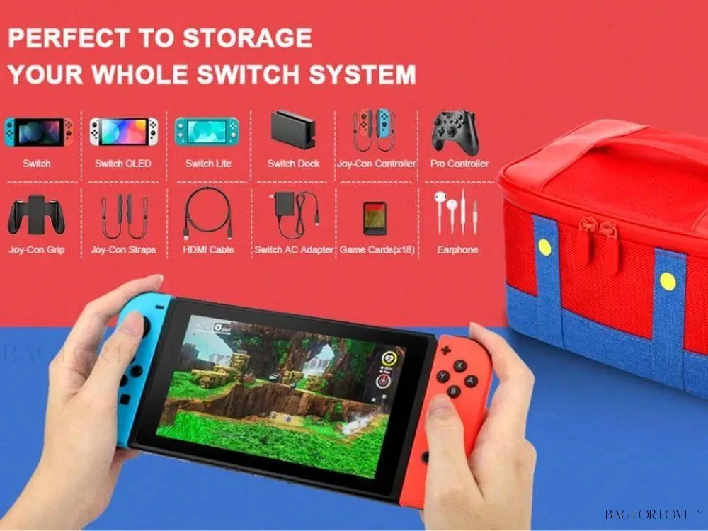 BagForLove - Switch Organizer and Carrying Case for Safe Transport