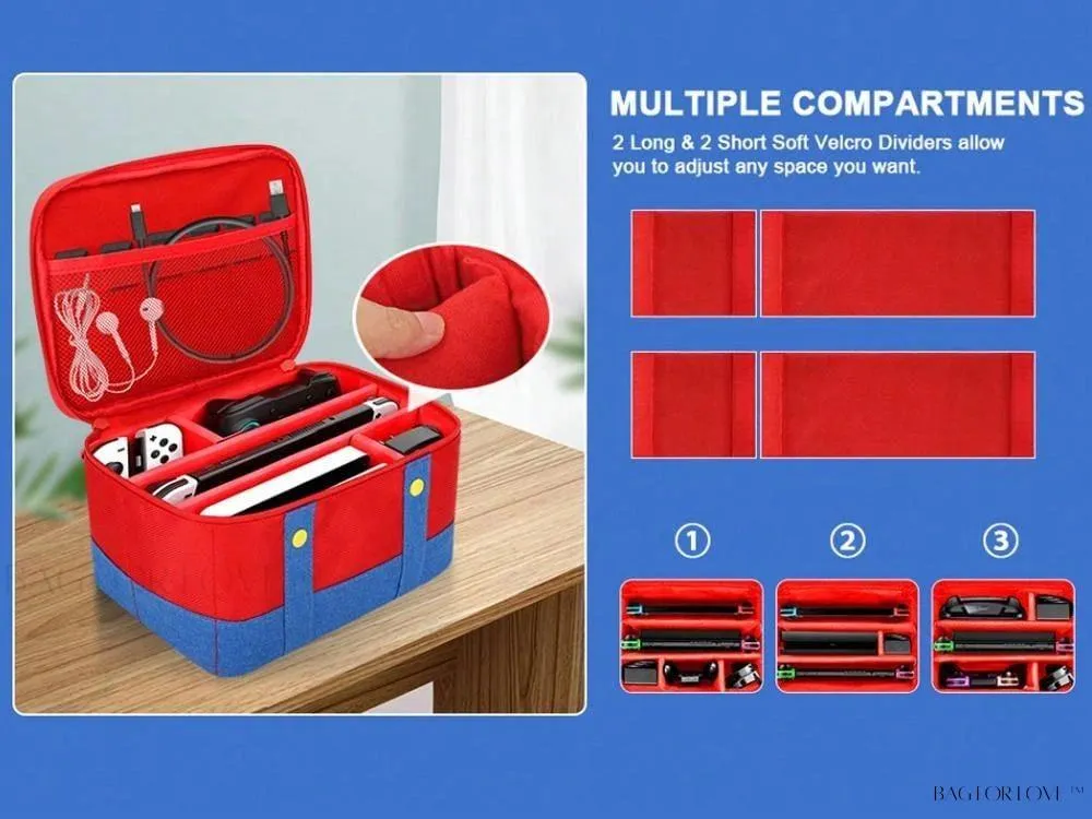 BagForLove - Switch Organizer and Carrying Case for Safe Transport
