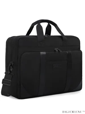 BagForLove - Waterproof 17-Inch Laptop Briefcase for Men - Large, Professional & Adjustable Messenger Bag