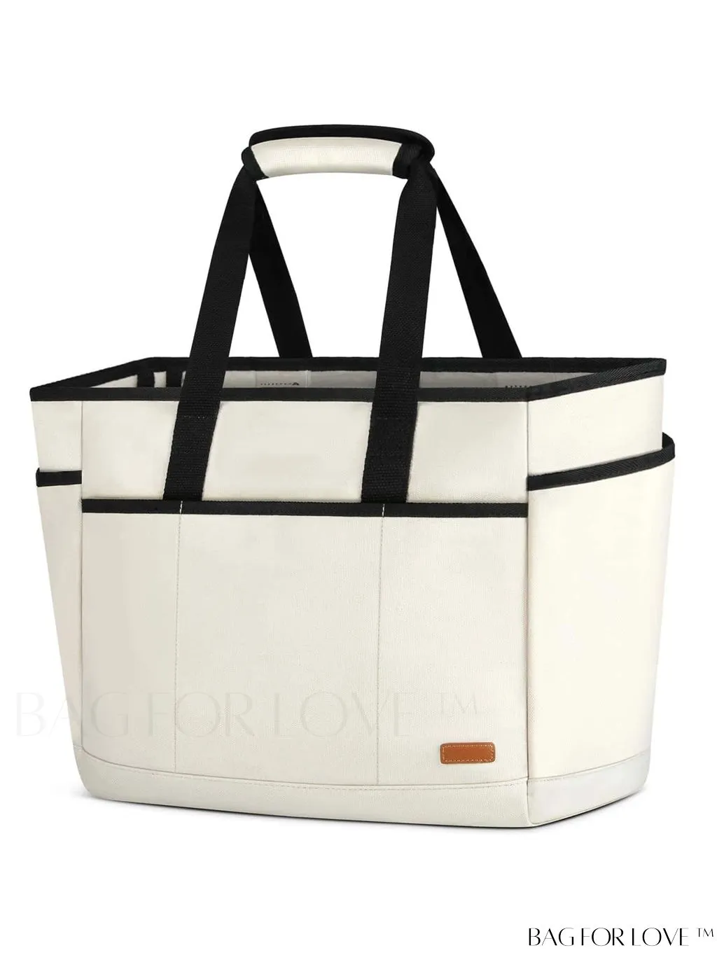 BagForLove - Waterproof Beach Tote Bag with Bottom Board - Large Capacity for Work, Travel, Swim