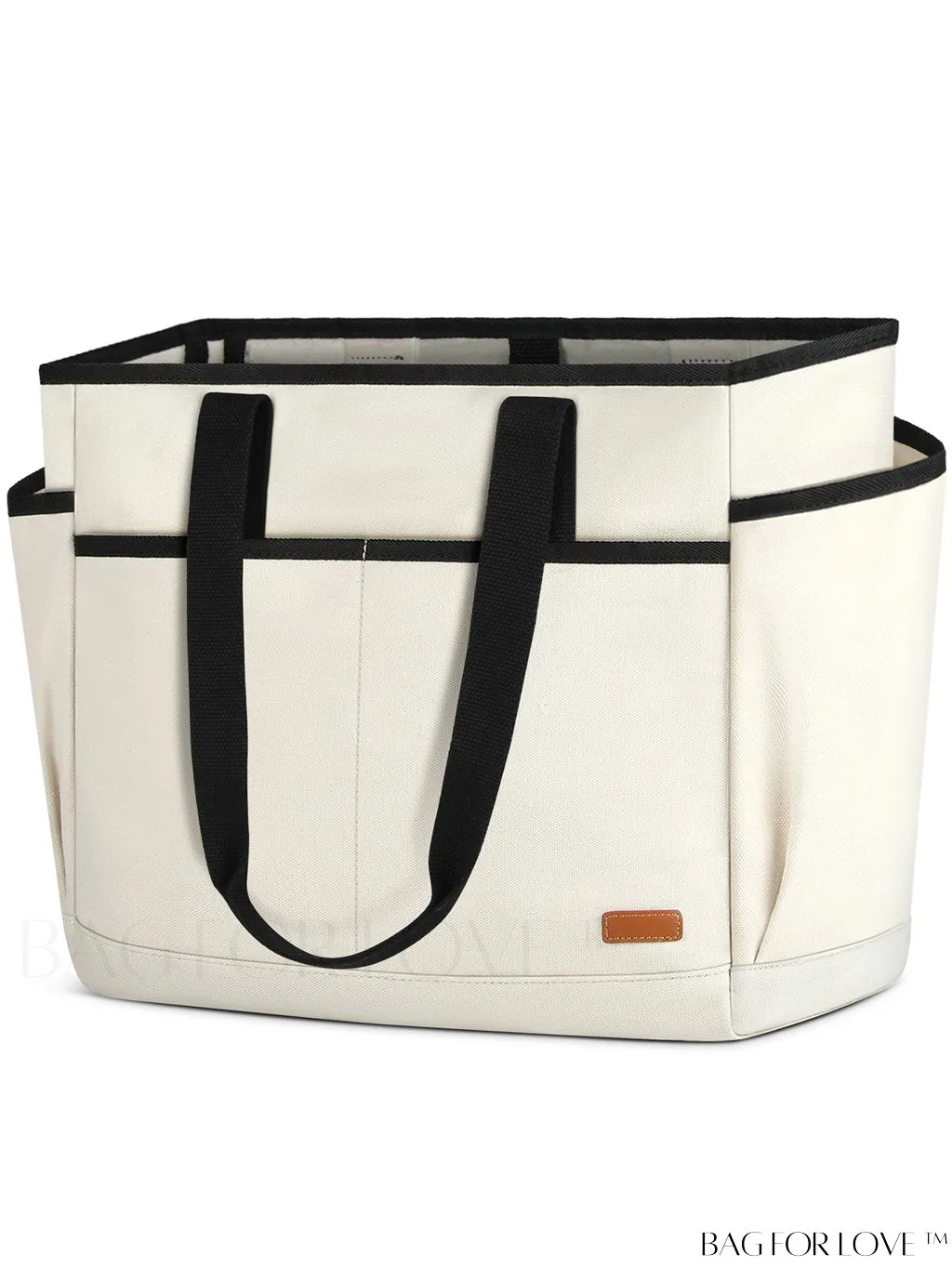 BagForLove - Waterproof Beach Tote Bag with Bottom Board - Large Capacity for Work, Travel, Swim