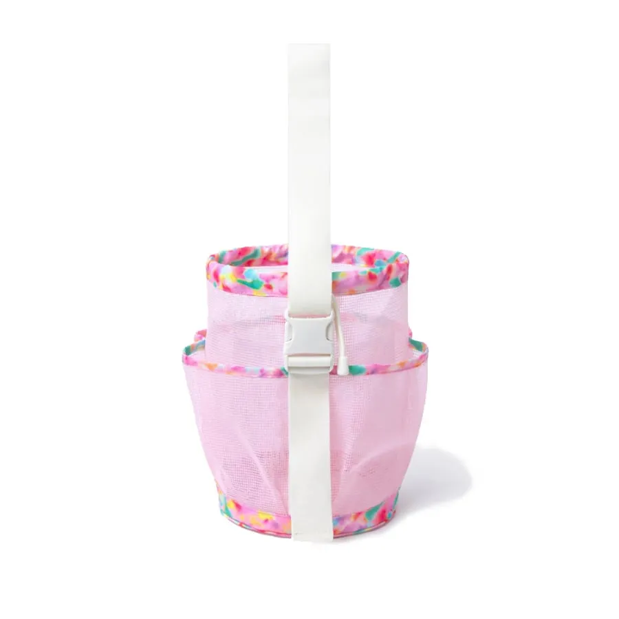 Barrel Mesh Shower Totebag-PINK