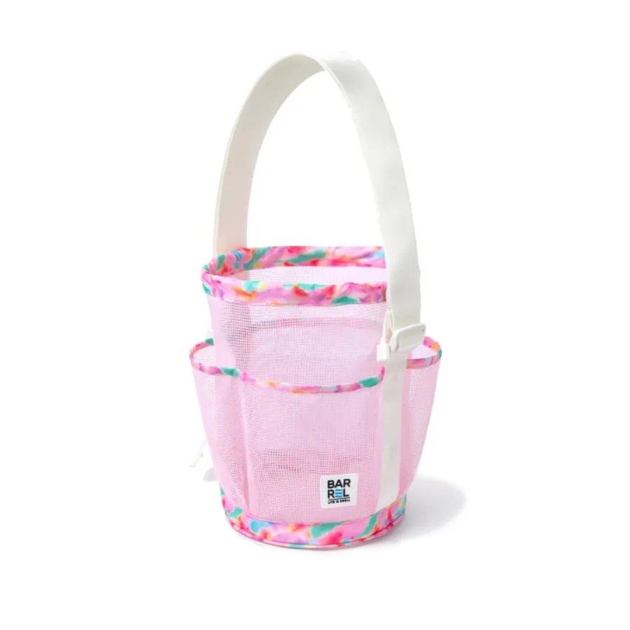 Barrel Mesh Shower Totebag-PINK