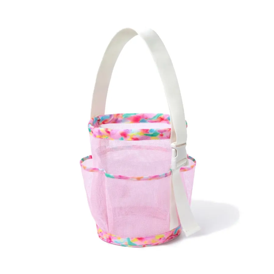 Barrel Mesh Shower Totebag-PINK