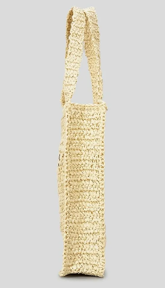 Beach Mesh Tote Bag for Women Hollow Embroidery Straw Bag Large Woven Handbag Shoulder Bag Summer Mesh Straw Beach Bags Purse