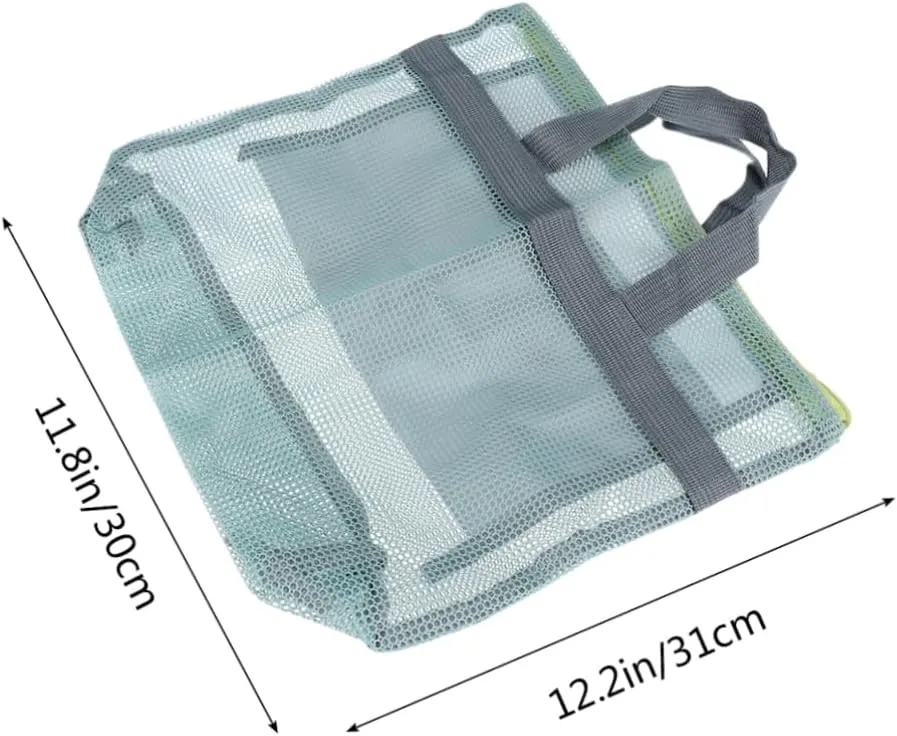 Beach Storage Pouch Women Essentials Storage Bag Washing Storage Bag Blue Picnic Tote