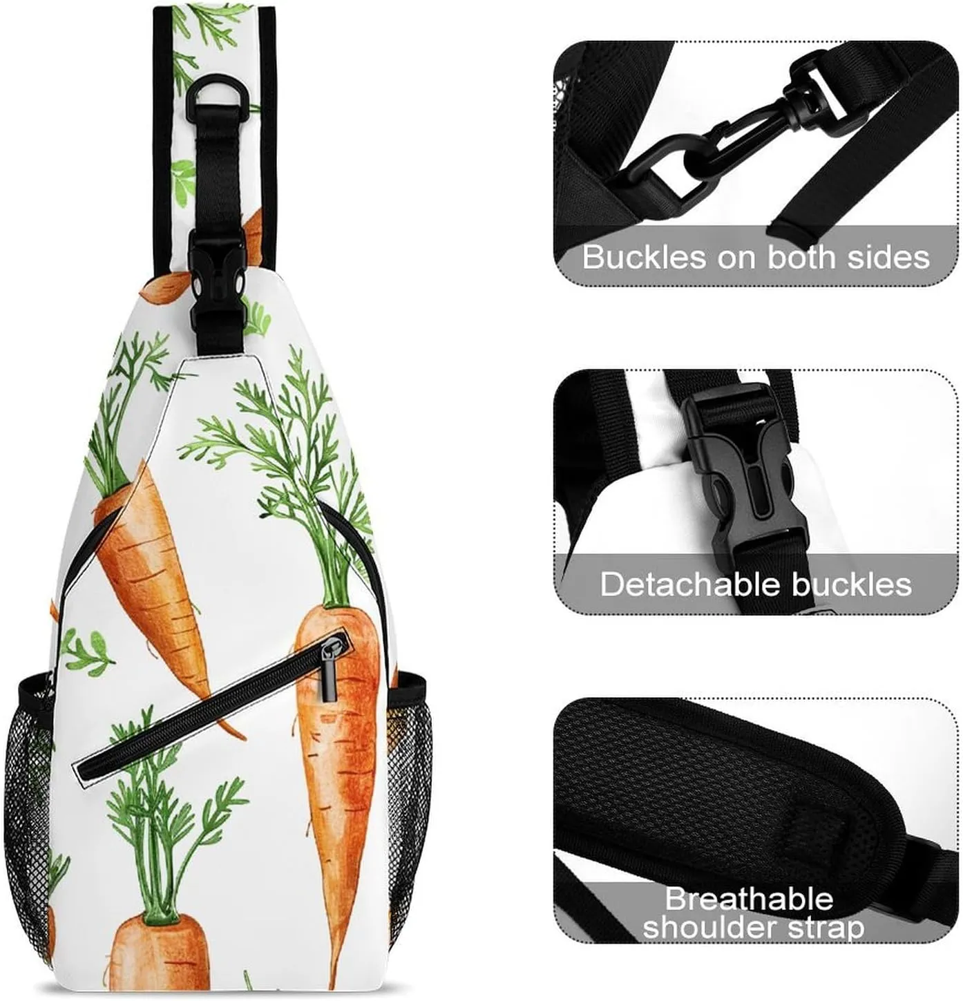 Beautiful Cheese Board Crossbody Bag, Sling Bag, Sling Backpack, Belt Bags for Travel Outdoors Hiking