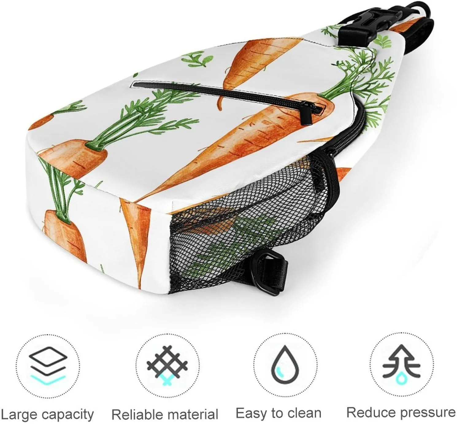 Beautiful Cheese Board Crossbody Bag, Sling Bag, Sling Backpack, Belt Bags for Travel Outdoors Hiking