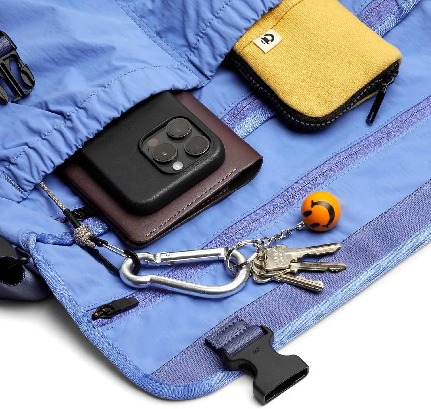 Bellroy Cinch Messenger (12 liter lightweight shoulder bag, water-resistant fabric, effortless organization) - DenimBlue