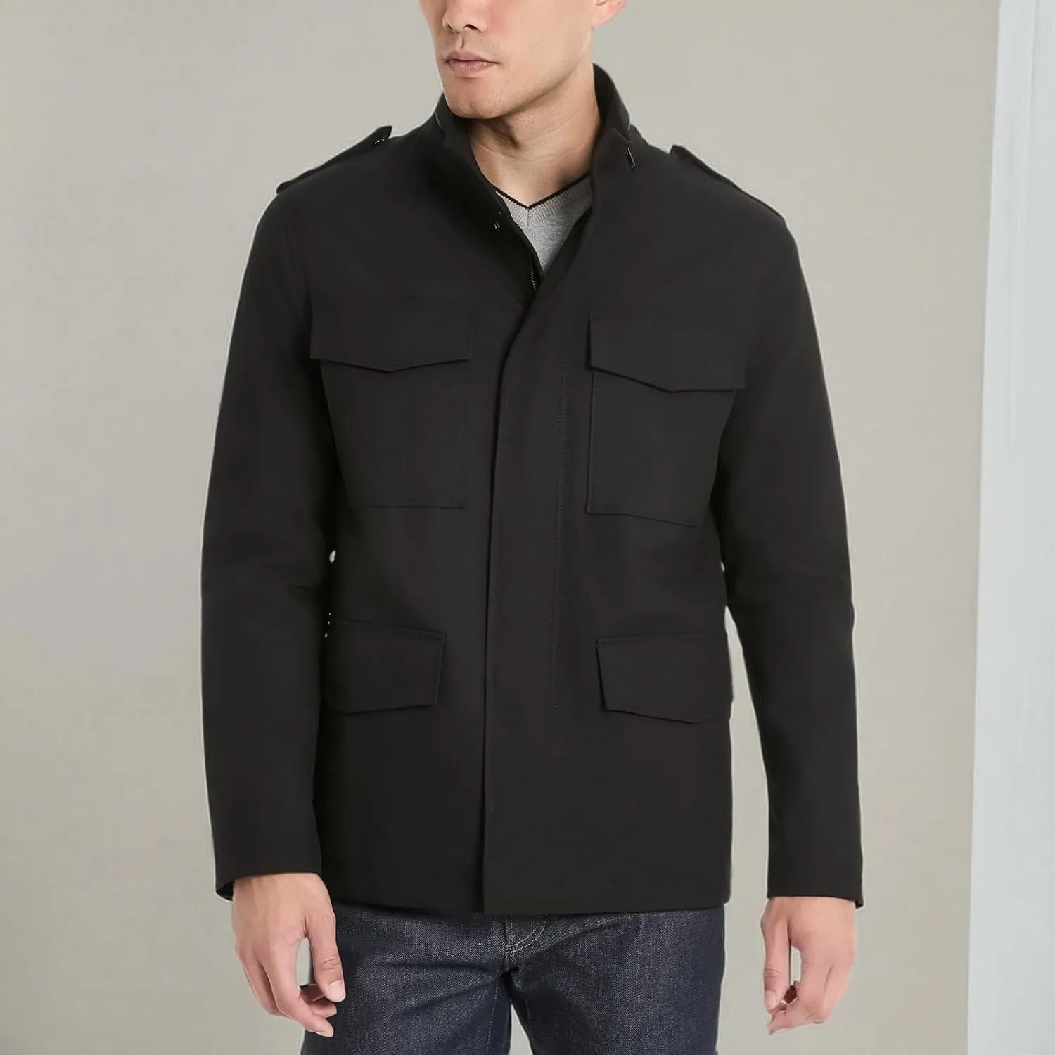 Ben Sherman Men's Beekman Casual Military Jacket