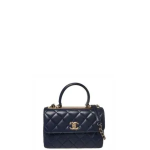 Best-in-class Blue - Bag With Dark Top ESMEE Flap Handle Limited-stock