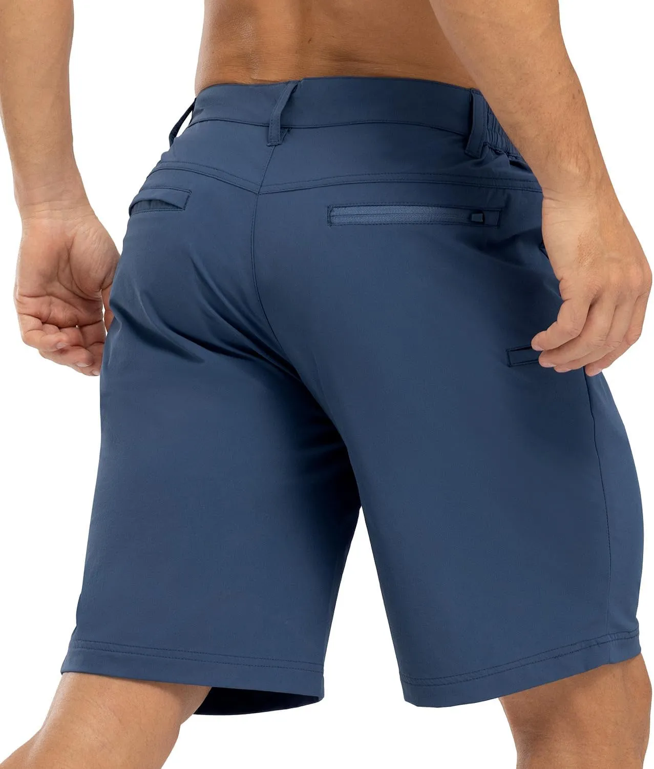 BGOWATU Mens Golf Shorts Stretch Dress Shorts Dry Fit Casual Hiking Cargo Shorts for Summer with Pockets