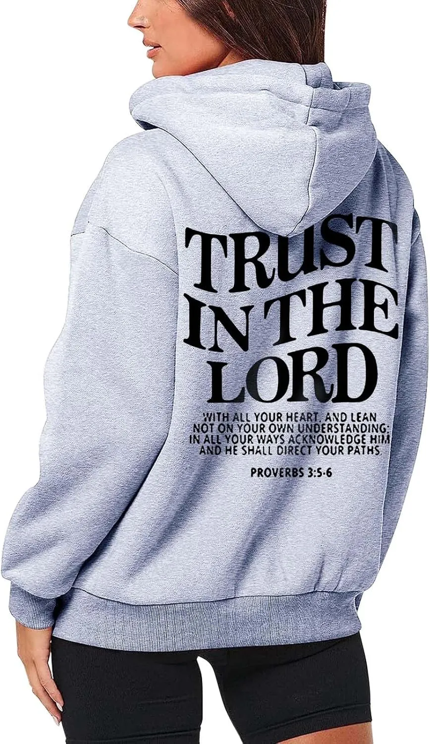 Bible Verse for Women Faith Over Fear Hoodie Fashion Shirt Christian Graphic Hoodies Pull Over Love Like Jesus Spirit