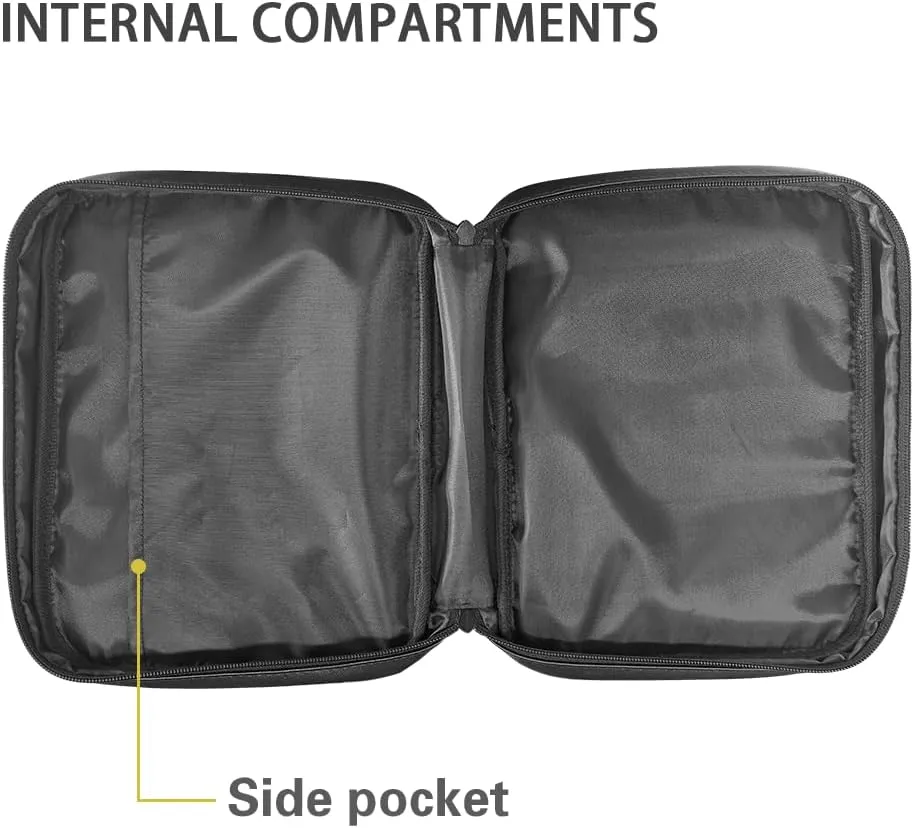 Black Cat Flower PU Bible Pack for Women with Handle Tote Bible Bag Ladies Waterproof Bible Case Light Standard Bible Case Book Cover with Zipper Closure