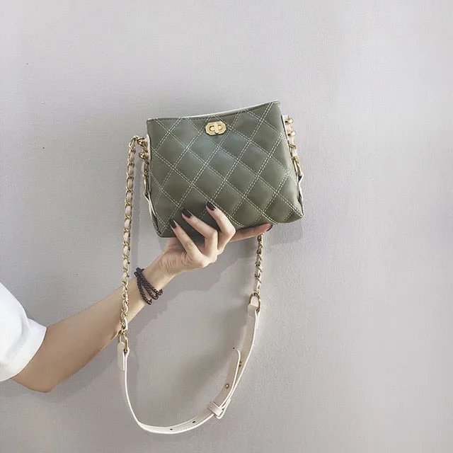 Black Small Women Messenger Handbag Purses