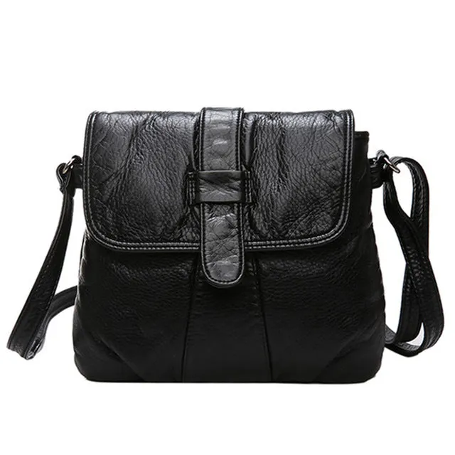 Black Small Women Messenger Handbag Purses