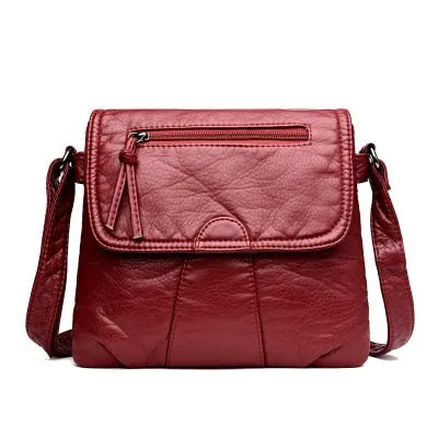 Black Small Women Messenger Handbag Purses