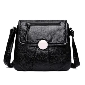 Black Small Women Messenger Handbag Purses