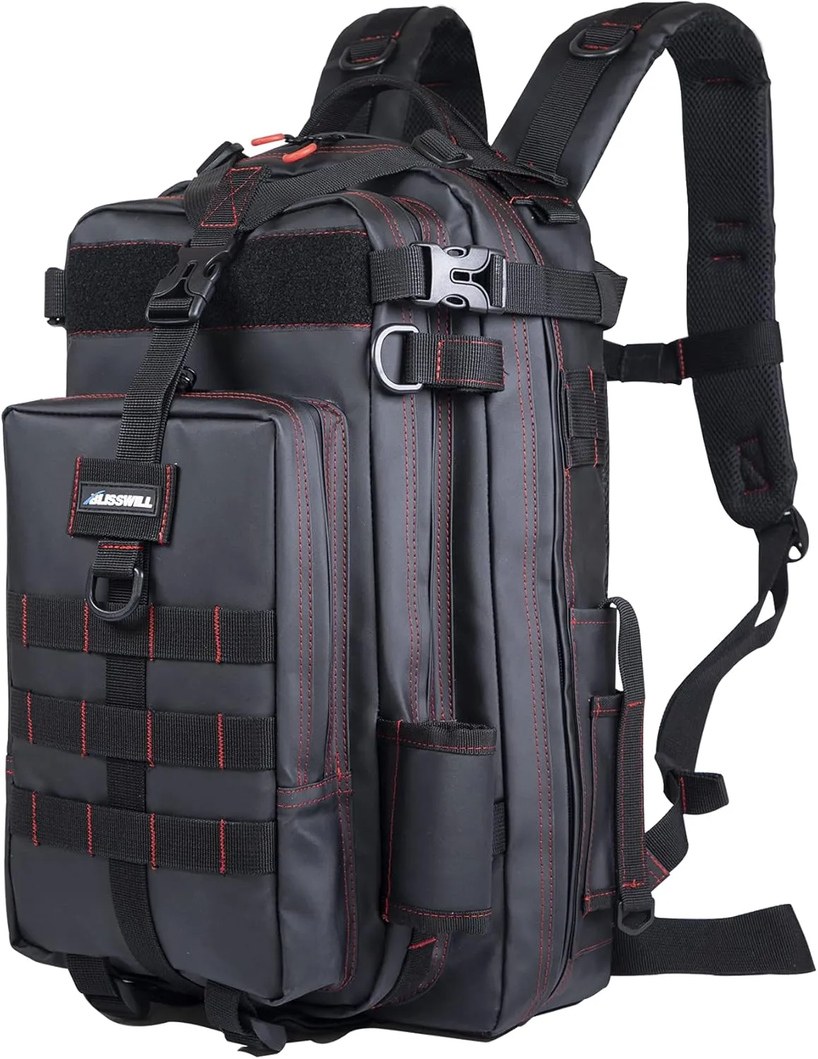 BLISSWILL Fishing Backpack - Waterproof with Rod Holder, Ideal Fishing Gear and Gifts for Men