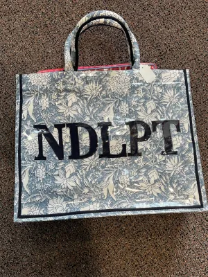 Blue Floral NDLPT Tote