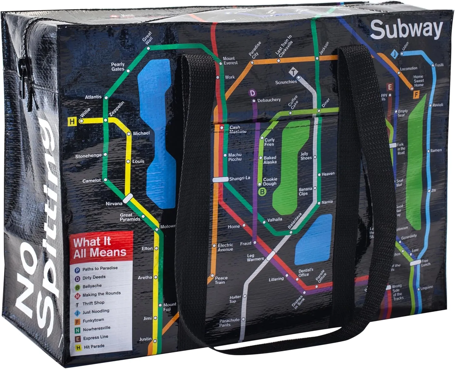 Blue Q Subway Shoulder Tote