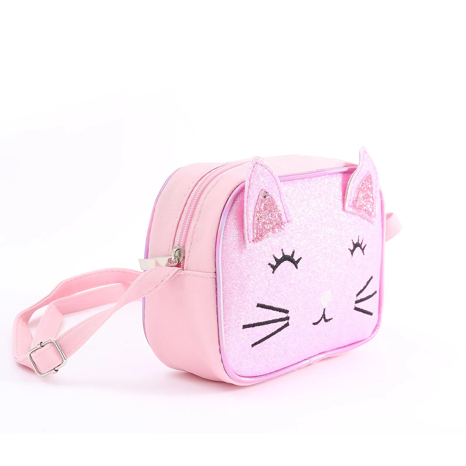 Blushing Cat Side Sling Bag: Perfect for Cat Lovers!