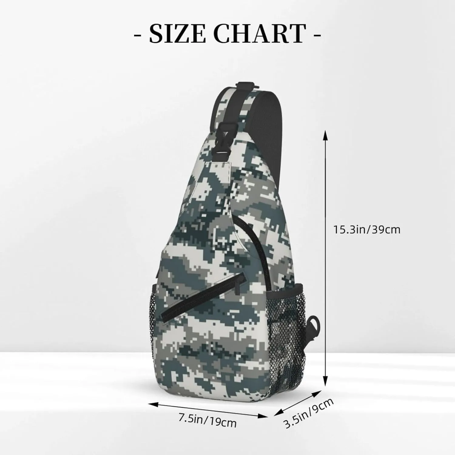 Boho Mandala Abstract Flower Sling Bag Adjustable Crossbody Bag Casual Chest Bags Travel Shoulder Backpack