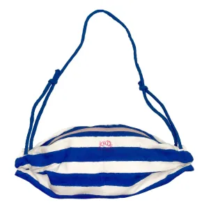 Bonbon Bag -- Blue White Wide Stripe