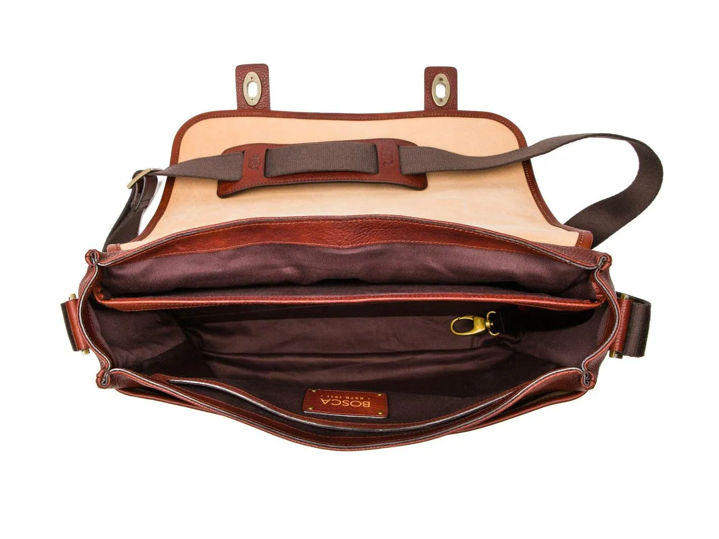 Bosca Canvas/Washed Bag Messenger