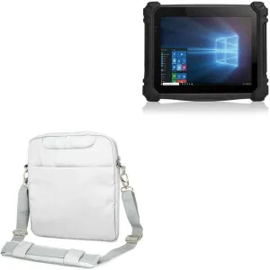 BoxWave Case Compatible with DT-Research DT315CR - Encompass Urban Bag, Over Shoulder Messenger Straps Handle Bag Pockets - Cool Grey