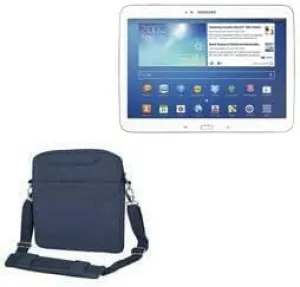 BoxWave Case Compatible with Galaxy Tab 3 10.1 - Encompass Urban Bag, Over Shoulder Messenger Straps Handle Bag Pockets - Navy