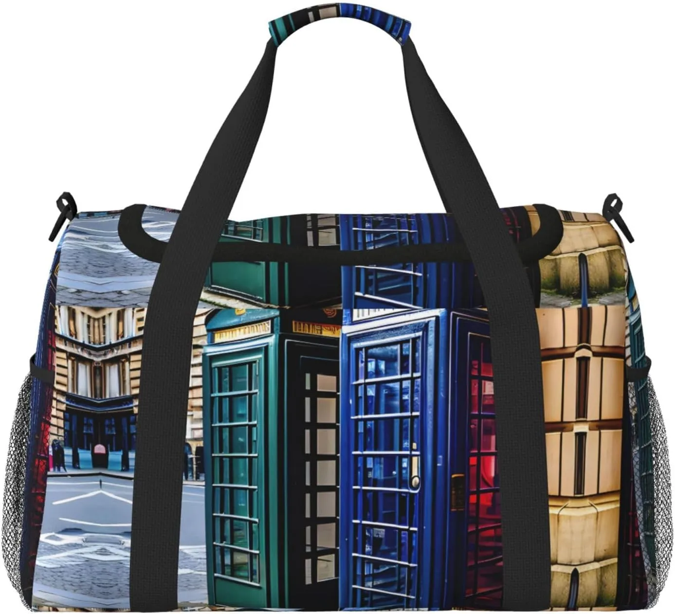british phone booth Print Everyday Use Travel Duffle Bag Large Capacity Travel Bag Stylish Functional Bag