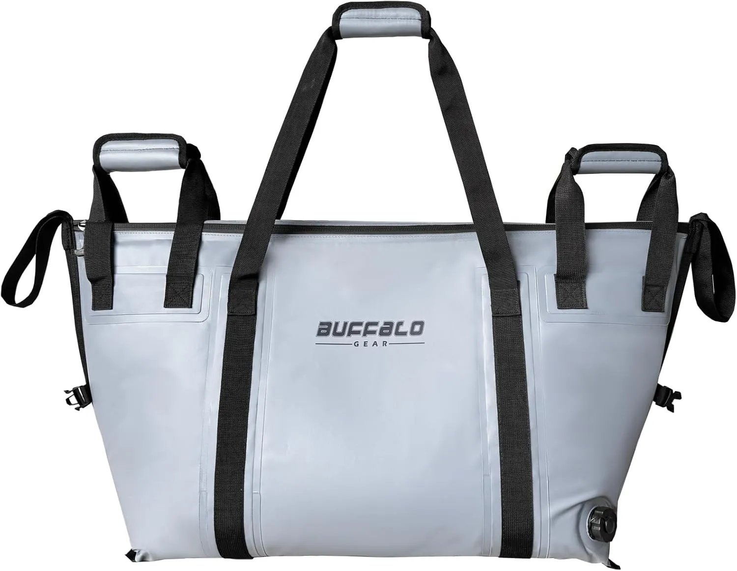 Buffalo Gear Insulated Fish Cooler - 27.5QT 58QT Waterproof Flat Bottom Bag, Leakproof and Fishing Kill Bag