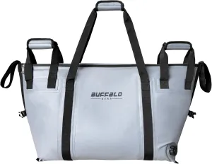 Buffalo Gear Insulated Fish Cooler - 27.5QT 58QT Waterproof Flat Bottom Bag, Leakproof and Fishing Kill Bag