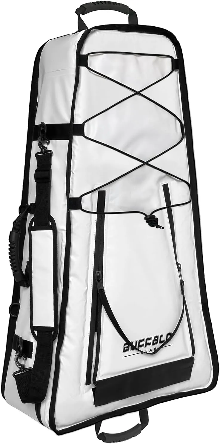 Buffalo Gear Kayak Fishing Cooler,36in Portable Kayak Cooler for Caught Fish,Leak Proof Kayak Fishing Kill Bags with Shoulder Strap