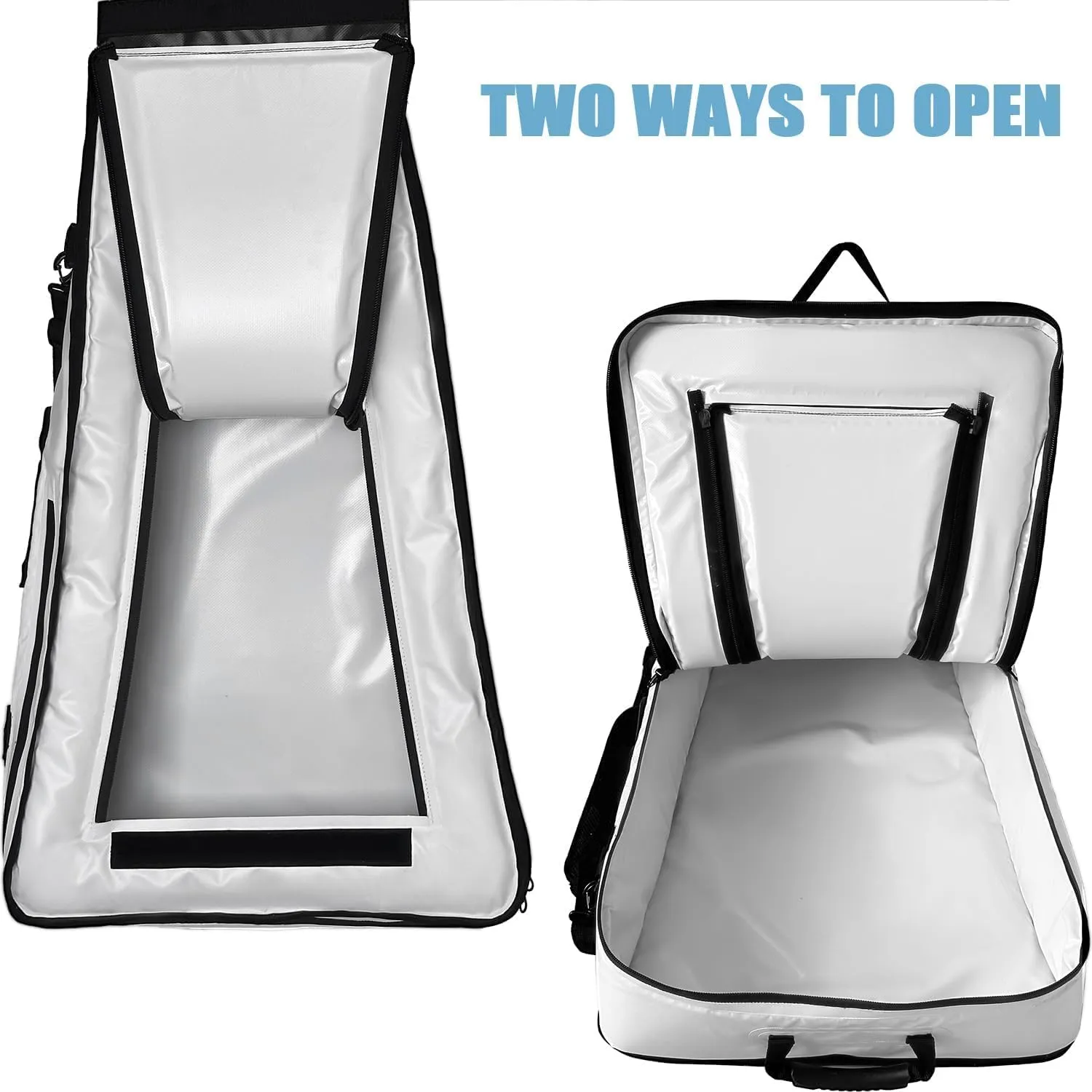 Buffalo Gear Kayak Fishing Cooler,36in Portable Kayak Cooler for Caught Fish,Leak Proof Kayak Fishing Kill Bags with Shoulder Strap