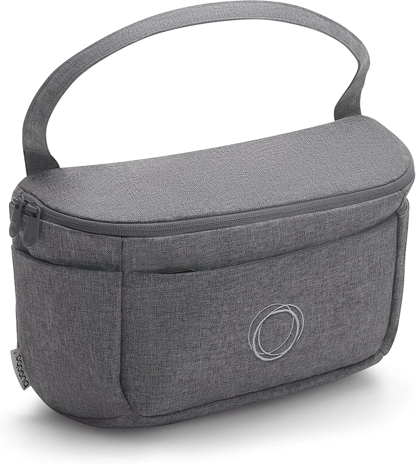 Bugaboo Organizer - Compact Size Multipocket Diaper Bag - Universal Compatible with Any Stroller - Attaches to the Handlebar - Grey Melange