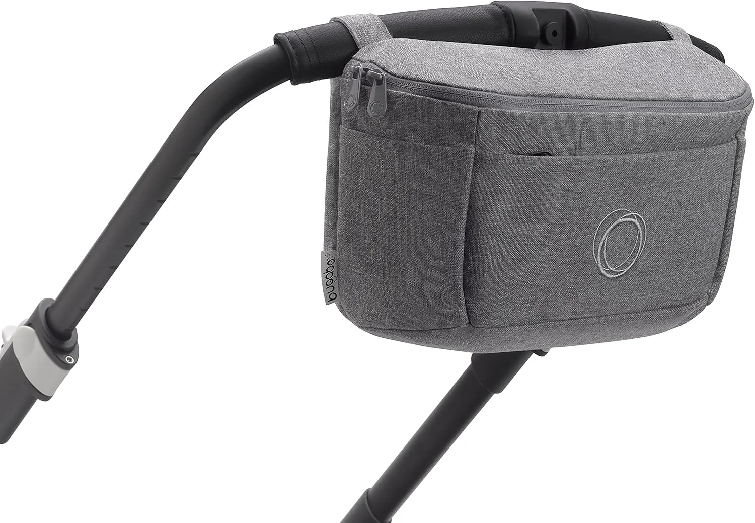 Bugaboo Organizer - Compact Size Multipocket Diaper Bag - Universal Compatible with Any Stroller - Attaches to the Handlebar - Grey Melange