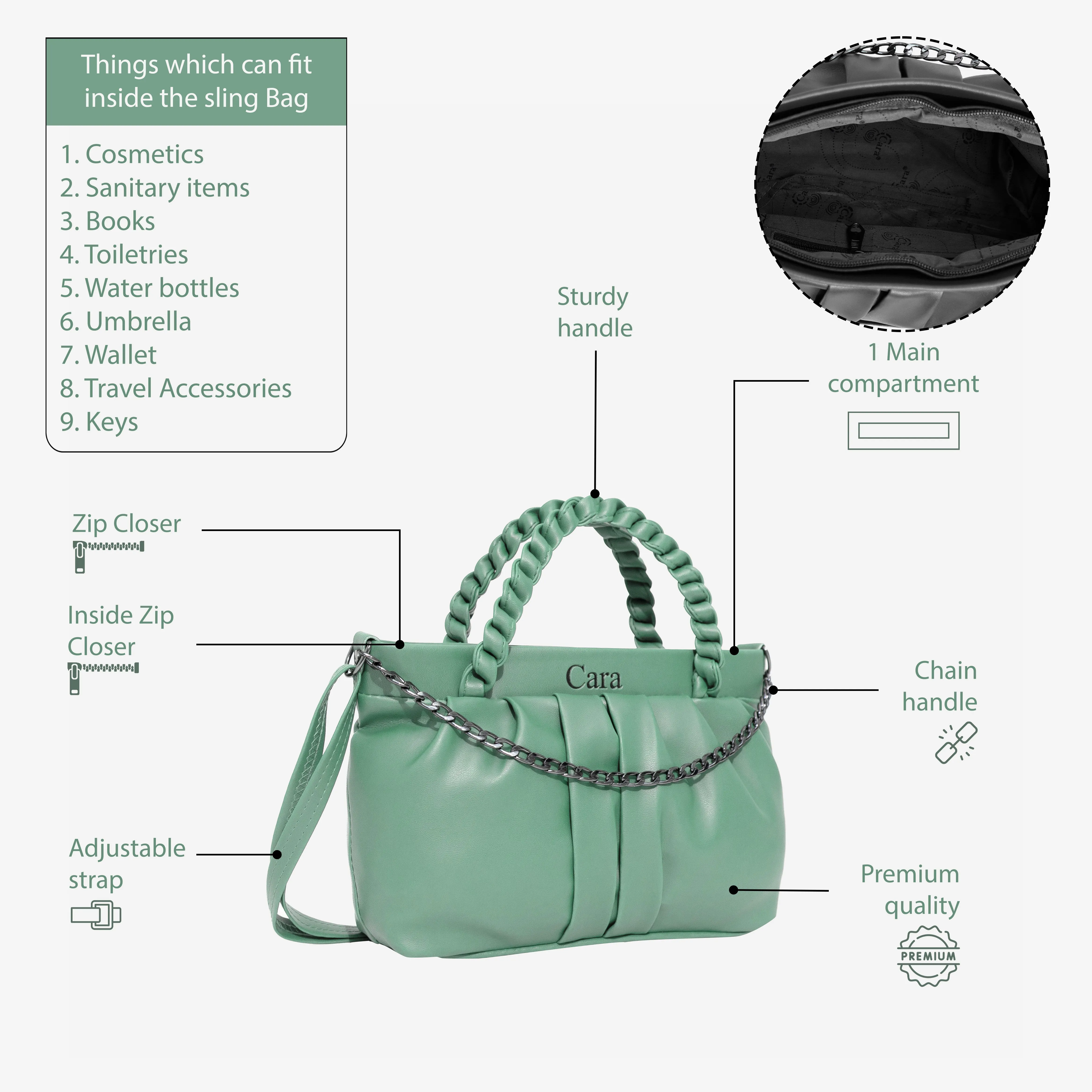 Burning Sand Braided sling bag | Cara