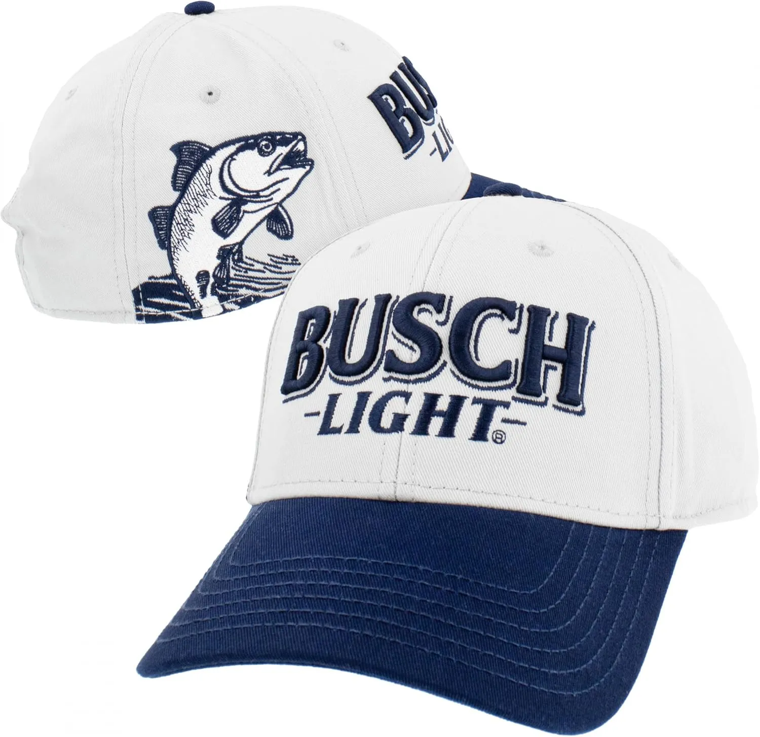 Busch Light Bass Fishing Adjustable Hat Multi