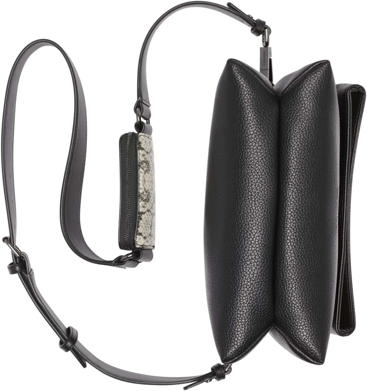 Calvin Klein Chrome Organizational 2 in 1 Flap Crossbody