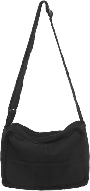Canvas Hobo Crossbody Shoulder Tote Bag for Women and Men Casual Purse Messenger Bags Travel Work