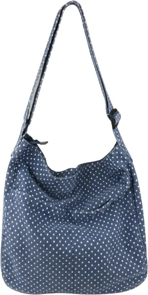 Canvas Hobo Crossbody Shoulder Tote Bag for Women and Men W/Multi-pocket Casual Purse Messenger Bags Travel Work