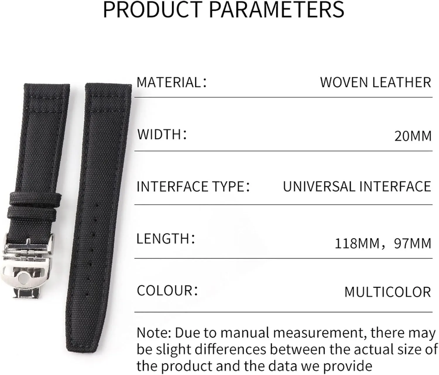 Canvas Leather Watchband Strap for IWC Watch with New Deployment Folding Buckle Correa de reloj Nylon Bracelet Accessories Parts