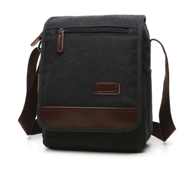 Canvas Messenger Bag - Medium (Tall Style)